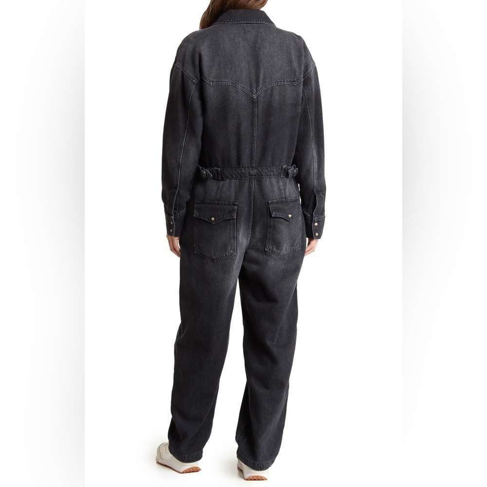 Free People x We the Free Black Care Townes Jumpsuit Size Large NWOT - Picture 2 of 16